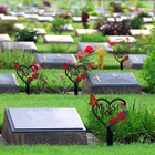 Memorial Grave Markers Heart Metal Stake Large Cemetery Decorations For Grave