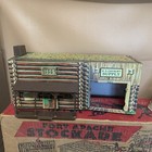 Vintage 1950   s Marx Fort Apache Stockade Playset With Original Box