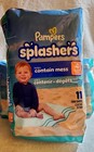 Lot Of 2 Pampers Splashers 11 Pack Swim Diapers Size 4  20-33 Lbs  Total 22
