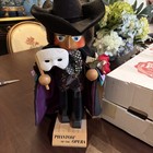 Steinbach Phantom Of The Opera Nutcracker Black Hat Mask  Rose And Cape With Box