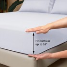 Full Size Fitted Sheet - Bottom Sheets With All-around Elastic - Hotel Luxury   