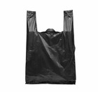 Black T-shirt Carryout Bags  100 Ct   By Poly-america