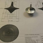 Silver Accurate Spinning Top  Portable Precision Metal Spinner  Exquisite Perfec