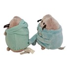 Gund Pusheen Cat Plush Lot Of 2 Blue Bath Robe Aqua Hoodie Box Exclusives 5 