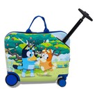 Bluey Checked Hardside Ride On Luggage - Bluey