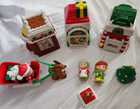 Fisher Price 2002 Little People Christmas Village  santa   Musical Tree Freeship
