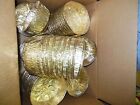 Lot Of 12 Gold Cello Pillboxes Hat Bases Dance Theatrical Use  Jacobson