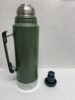 Vintage Aladdin Stanley A-944dh 1 Quart Green Thermos Vacuum Bottle Usa