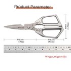 Stainless Steel Sharp Kitchen Scissors Bone Meat Poultry Fish Cutter