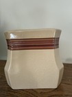 Kohl s Mirabel Red Bath Accessory Tissue Cube Cover Beige Vintage