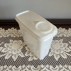 Vintage Tupperware Cereal Keeper 13 Cup  469 Sheer Container White Lid  471 Vgc