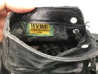 Vintage Chicago Roller Shoe Skates Hyde Black Leather Size 7 Wooden Wheels  case