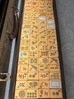 Mah Jong Set Vintage Bakelite Butterscotch Tiles  chips  Dice And Racks   Box