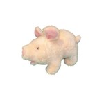 Plush Robot Walking Pig Toy Battery Operated Cream Pink Electronic Pet