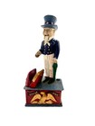Uncle Sam Coin Bank Cast Iron Red White And Blue Vintage Americana Decor Gift