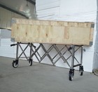 Funeral Church Truck Stainless Steel Casket Stand Cart Length Adjustable