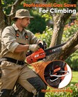 25cc Gas Powered Chainsaw With 12   Guide Bar Saw Chain 2-stroke Engine Cut Wood