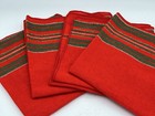Holiday Christmas 16    Linen Woven Set Of 4 Napkins 