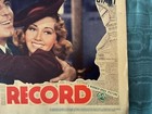 Pat O   brien   Joan Blondell    off The Record       Linen Type Lobby Card By Warner Br