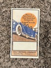 Vintage 1920s Gulf Oil Motorist s Record Book Tire Gasoline mileage