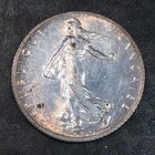 1919 France 1 Franc Silver Coin - High Quality Scans  q931