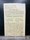 1930s Mickey Mouse Walt Disney Bell Bread Recipe Card Pluto