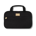 Laura Geller Quilted Folding Travel Makeup Bag Black Hanging Toiletry Organizer