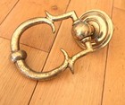 Large Vintage   Antique Brass Door Knocker 165mm X 125mm  cd31 
