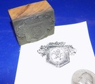 Vintage Or Antique  second To None  Coat Of Arms Letterpress Printers Block