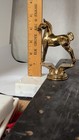 Vintage Gold Metal Foal Horse Trophy Topper Figure