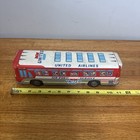 1960s Taiyo Japan 11  Tin Friction Bus United Airline Airport Service Rare Litho
