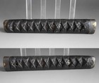Long Tsuka Handle Hilt Chicken Menuki Scenery Fuchi Samurai Sword Fitting