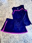      Nike Dri-fit  Tennis Pickleball Golf Set Top Sz M   Skort L Very Cute     