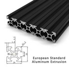 10pc 2020 T-slot Aluminum Rail 1000mm - Black Cnc 3d Printer Frame Kit
