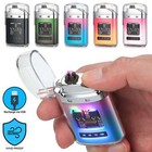 Usb Rechargeable Waterproof Electric Dual Arc Plasma Flameless Windproof Lighter