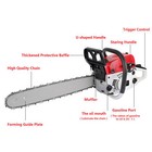 20 22  58cc Gas Chainsaw Bar Gasoline Powered Chain Saw Engine Wood Cutting