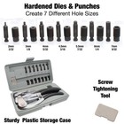 Beadsmith Metal Hole Mighty Punch Kit With 7 Dies   Punches   Use Up To 16 Gauge