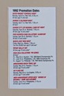 1992 St  Louis Cardinals Baseball Pocket Schedule Mlb Budweiser             