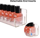 15  Acrylic 6 Shelf Nail Polish Wall Rack - Clear Hanging Organizer Display