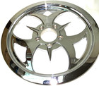 Billet Rear Belt Drive Pulley Harley Custom Chopper 1 1 2  70t Tooth Chrome