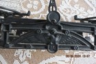 Antique Cast Iron Balance Scale With Brass Pans