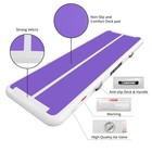 6 6ft Gymnastics Mat Air Mat 4  Thick Inflatable Tumbling Track W electric Pump