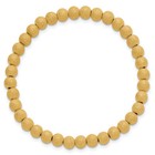 1 20 14k Gold Filled Women s 5mm Stardust Beaded 6 5  Flexible Stretch Bracelet