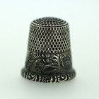 Ketcham   Mcdougall 925 Sterling Silver Thimble Scrollwork Design Size 8