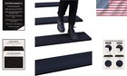 Robust Rubber Non-slip Stair Treads - 42 x10  For Safer Indoor   Outdoor Steps