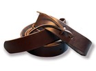 7 5 To 8-ft Latigo U s  A  Full Grain Genuine Leather Cinch Strap Dark Oil Brown