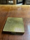 Empty Vintage Square Metal Compact Case With Applicator