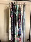 7pc Vintage Clothing Lot Sm-m Prairie Cottagecore Laura Ashley Dresses Rompers
