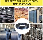 Black Steel Strapping Banding Coil 5 8  X 0 020  X 400 Ft Shipping Binding Tie 