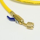 Yellow Jacket 29060 Plus Ii 1 4  Yellow Charging Hose 60  W Compact Ball Valve